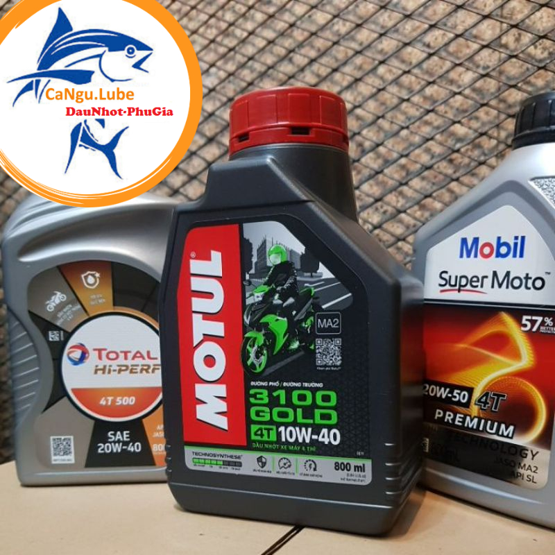 Nhớt motul xe máy, nhớt motul 3100 nhớt xe máy chai 0.8L sánh vai cùng nhớt mobil của Mỹ