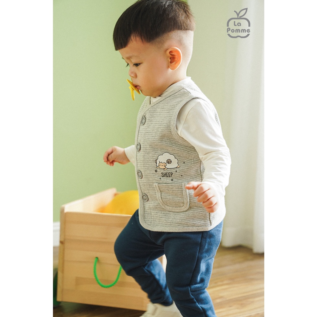 Áo gile La Pomme chất liệu cotton mềm mịn ấm áp (T021)