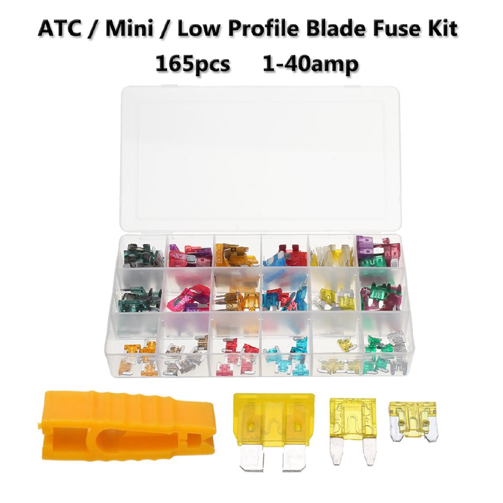 Bộ 165 cầu chì mini cho xe hơi / xe tải