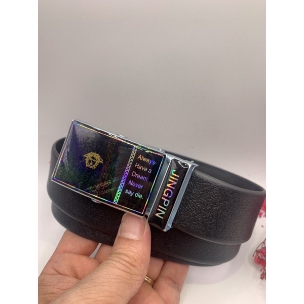 Dây nịt da học sinh - Thắt lưng nam khóa lăn