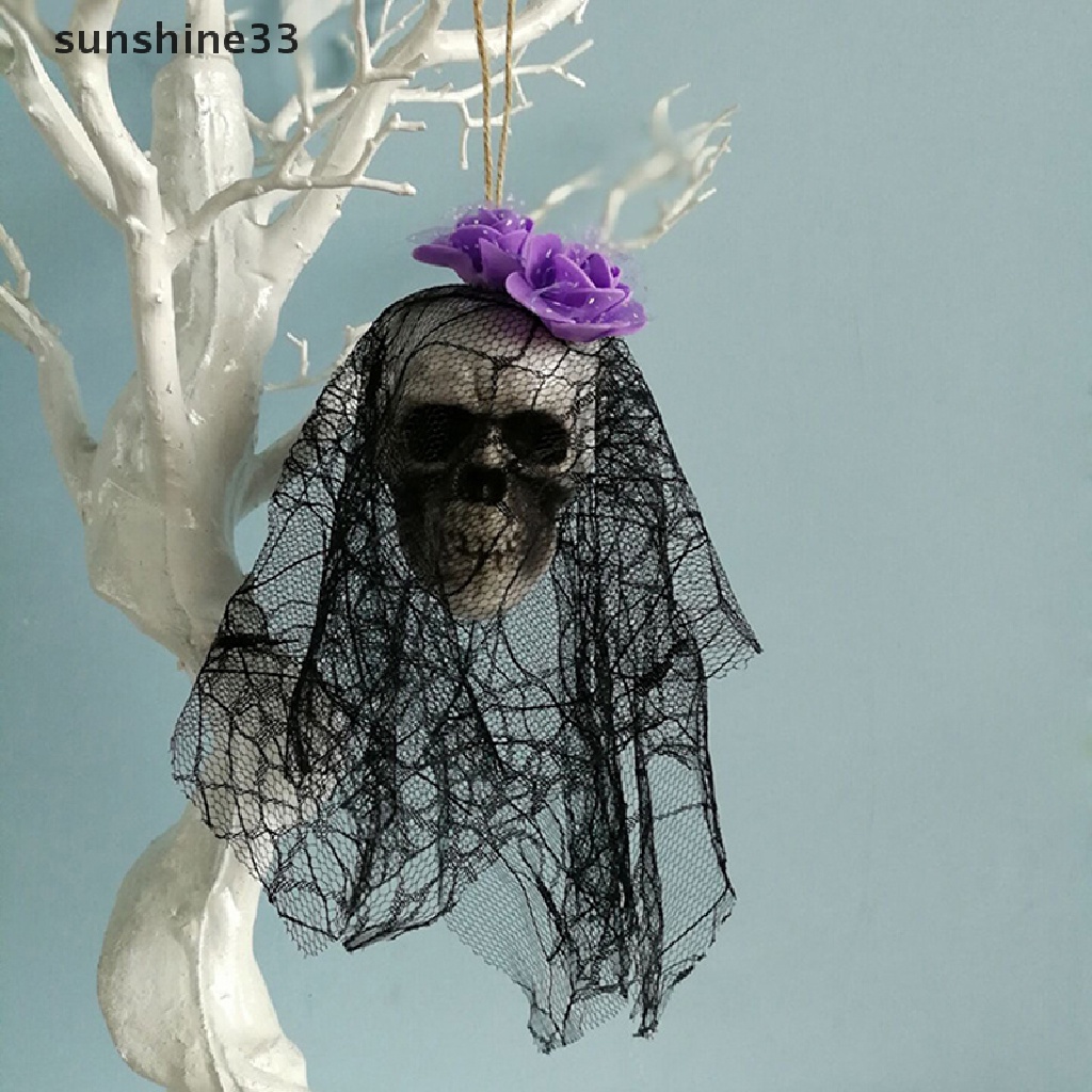 1 Miếng Xốp Hình Đầu Lâu Treo Trang Trí Phong Cách Halloween