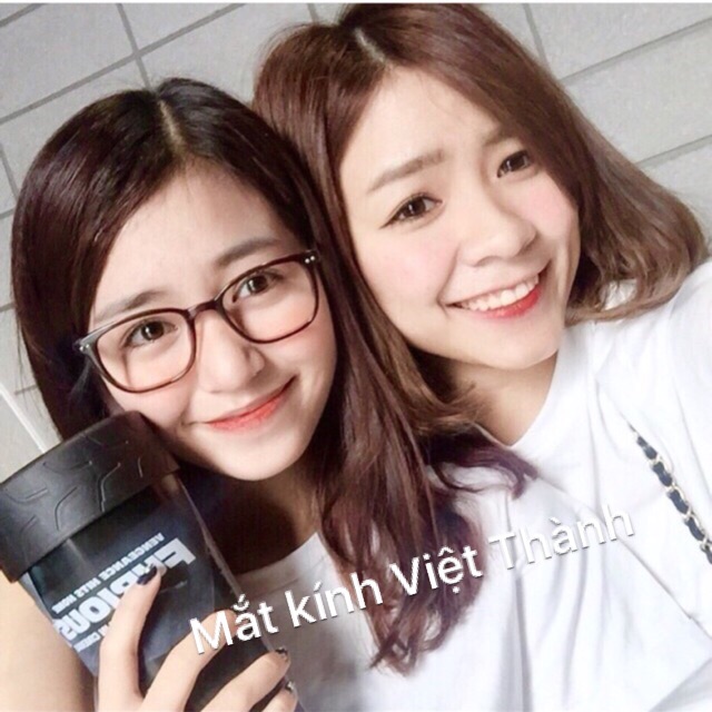 gọng Kính cận teen 2 chấm ngang giả cận vuông xinh tiktok nhận làm kính có độ theo yêu cầu