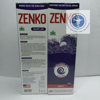 XỊT VỆ SINH MŨI ZENKO 75ml
