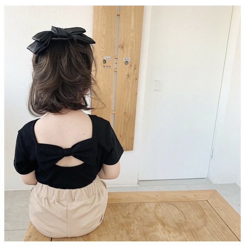 HOT | ÁO THUN PHỐI NƠ LƯNG CỰC ĐÁNG YÊU CHO BÉ | 8-18KG | VIDEO THẬT | KISS PLAZA