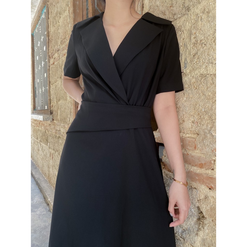[AT MODA DE LITA] Đầm nữ xòe kiểu cổ vest