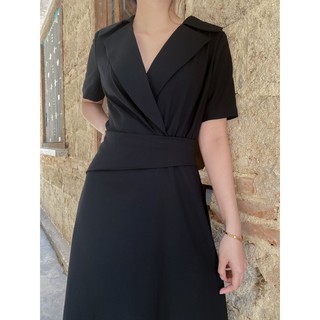 Đầm nữ xòe kiểu cổ vest