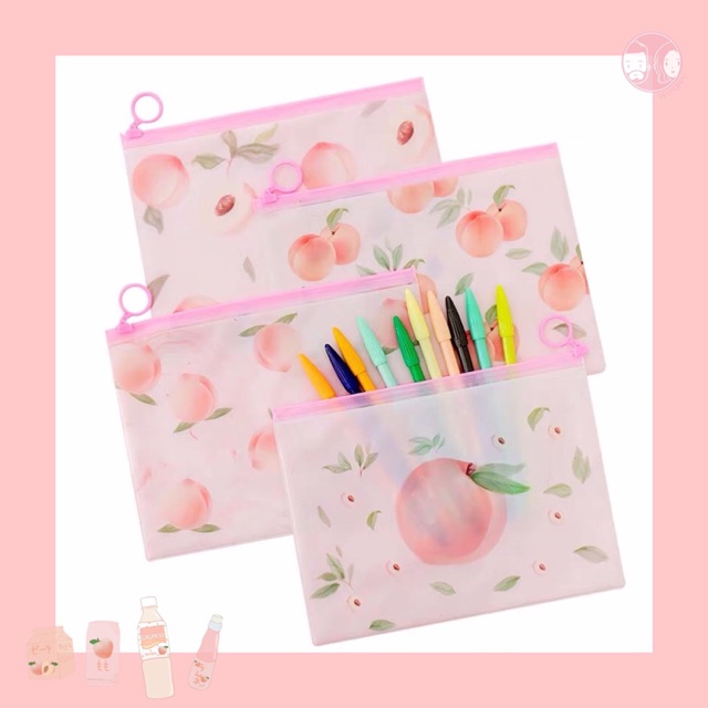 Túi zip quả đào