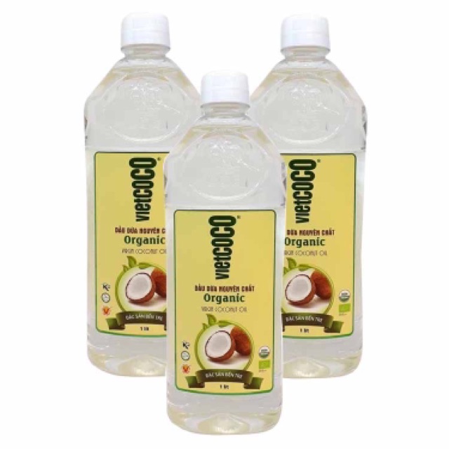 Dầu dừa ép lạnh Thương hiệu Vietcoco 1 lít | BigBuy360 - bigbuy360.vn