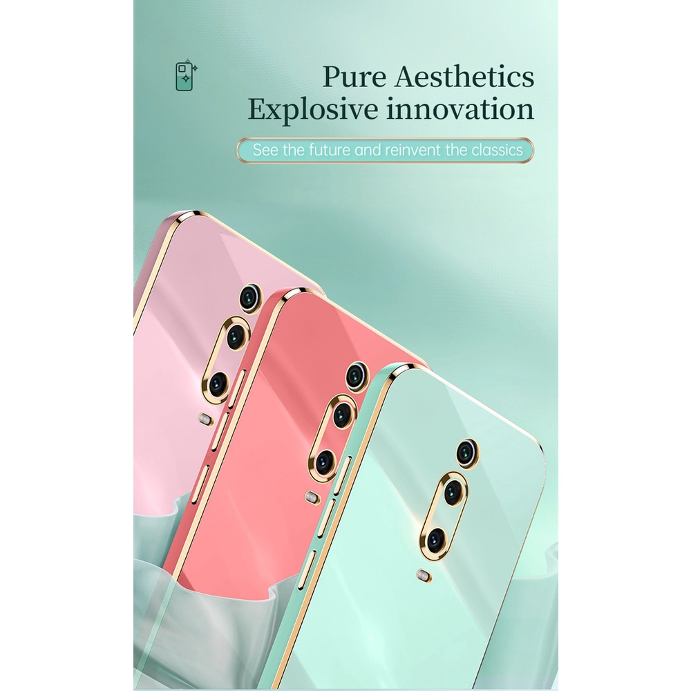 Ốp điện thoại TPU silicon mạ vàng 6D phong cách sang trọng cho Xiaomi Mi 9T Pro Xiaomi Mi9T