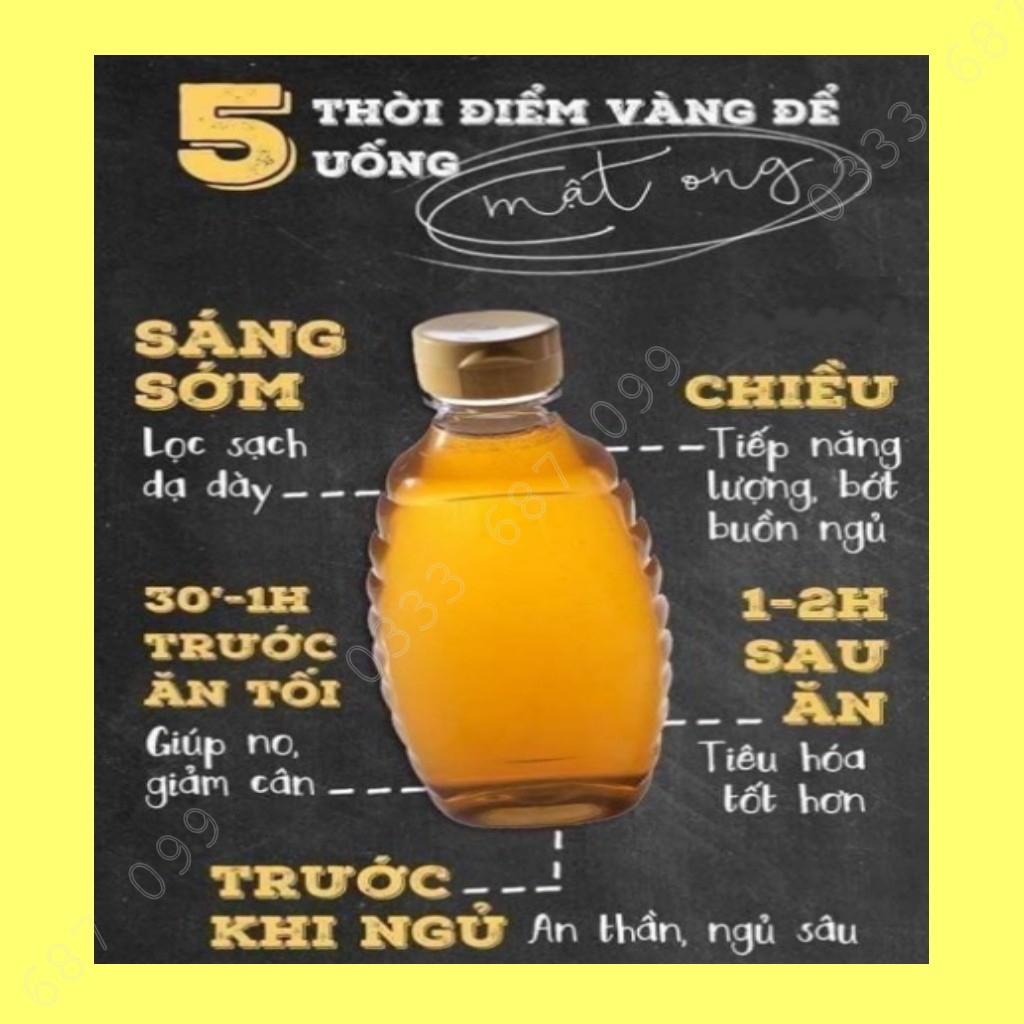 Mật ong Khoái nguyên chất 100%, 1000ml