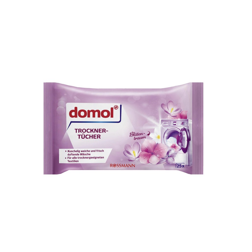 GIẤY/KHĂN THƠM QUẦN ÁO DENKMIT/LENOR/DOMOL(TROCKER-TUCHER) – 25- 34 -36 TỜ, HÀNG NỘI ĐỊA ĐỨC