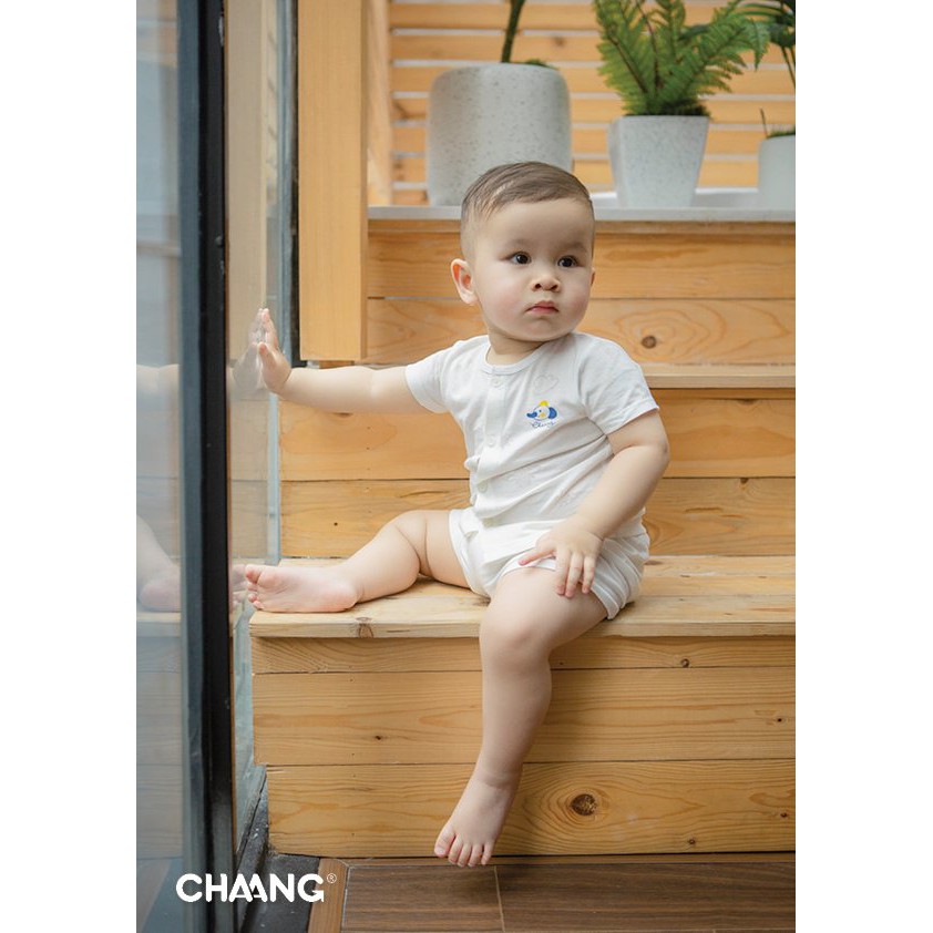 [CHAANG] Bộ cúc giữa hãng Chaang, BST Chaang Summer 2021, quân áo trẻ em Chaang cotton an toàn cho bé