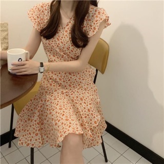Đầm đắp tà hoa nhí