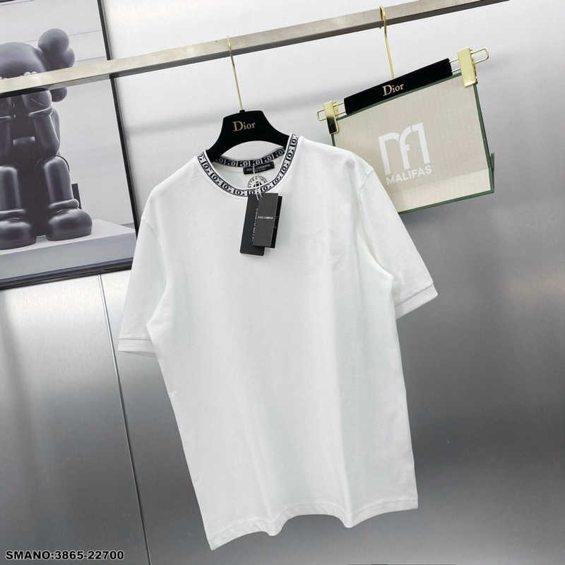 Áo Phông DG Viền Cổ Siêu Lạ - Áo Thun Nam DG Hoạ tiết Độc Lạ