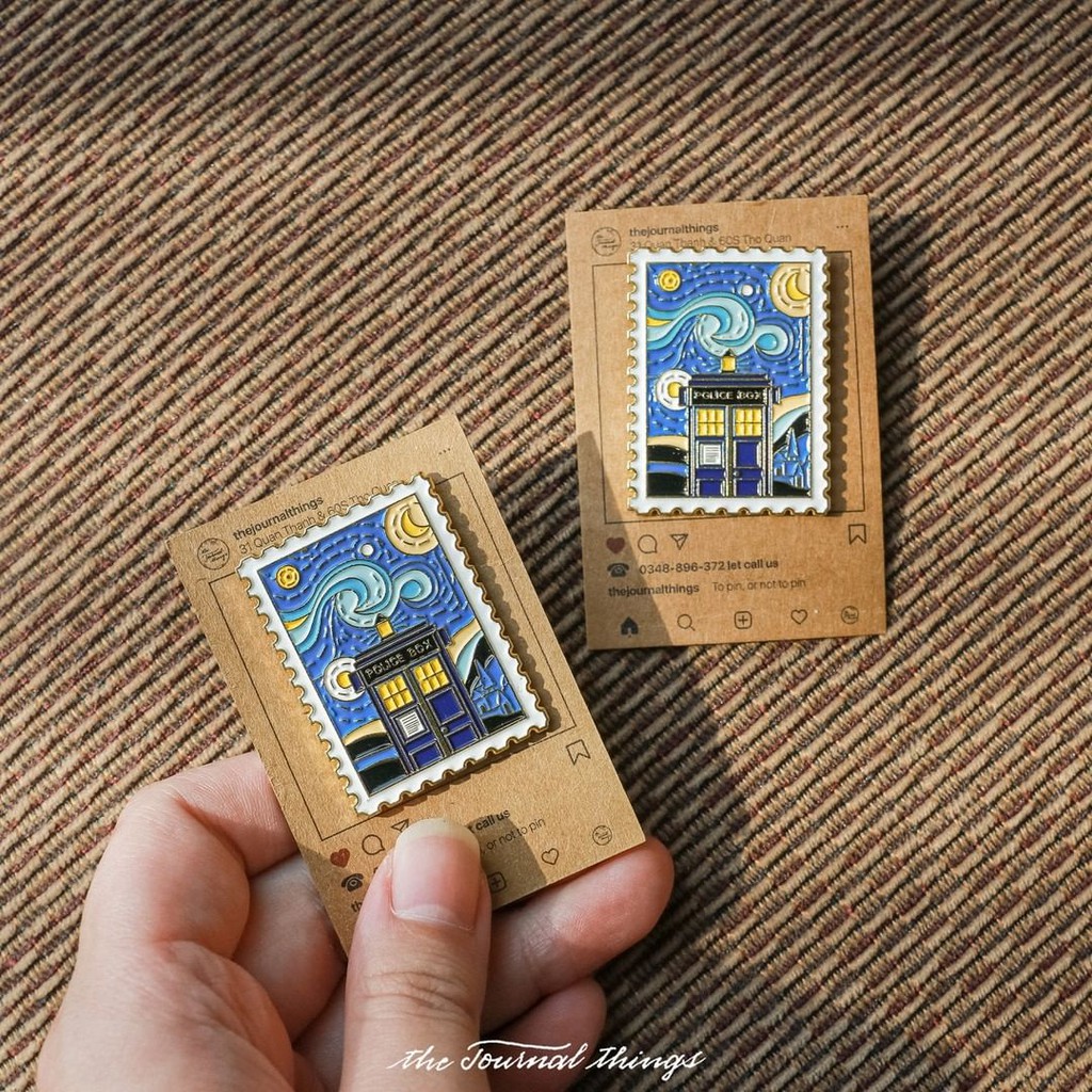 Pin Cài Starry Night