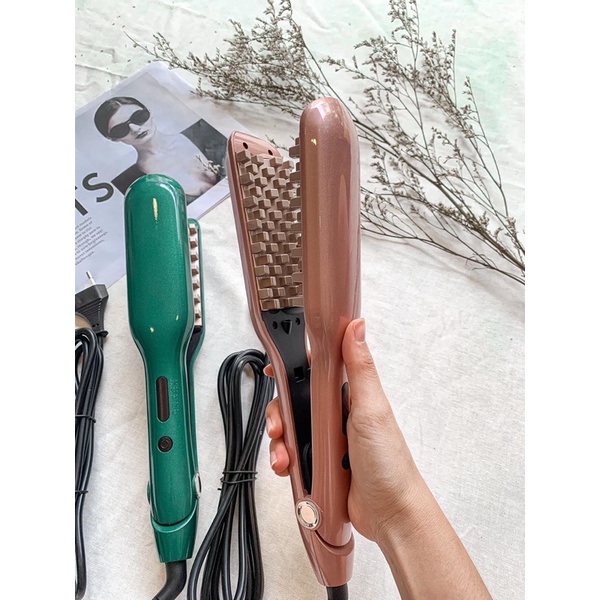 Máy dập xù bấm phồng tóc 2in1 mẫu mới hottrend 2021