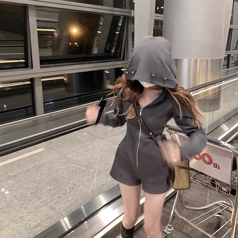 Quần Jumpsuit dây kéo sexy