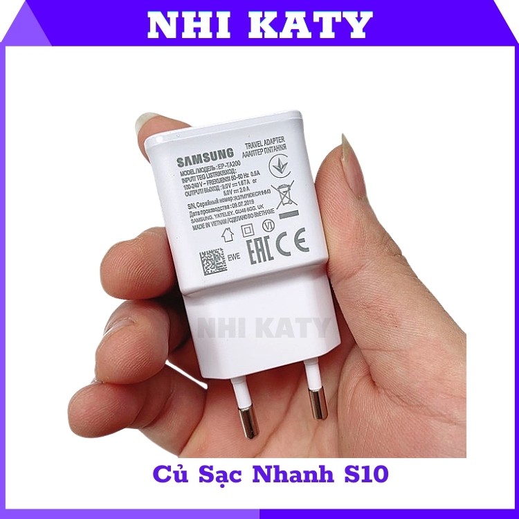 Cục sạc samsung s10 Củ zin 💝Bóc Máy💝 Sạc nhanh samsung cho điện thoại A30/A50/A70/A71/A90/Note8/9/10/S8/9/10