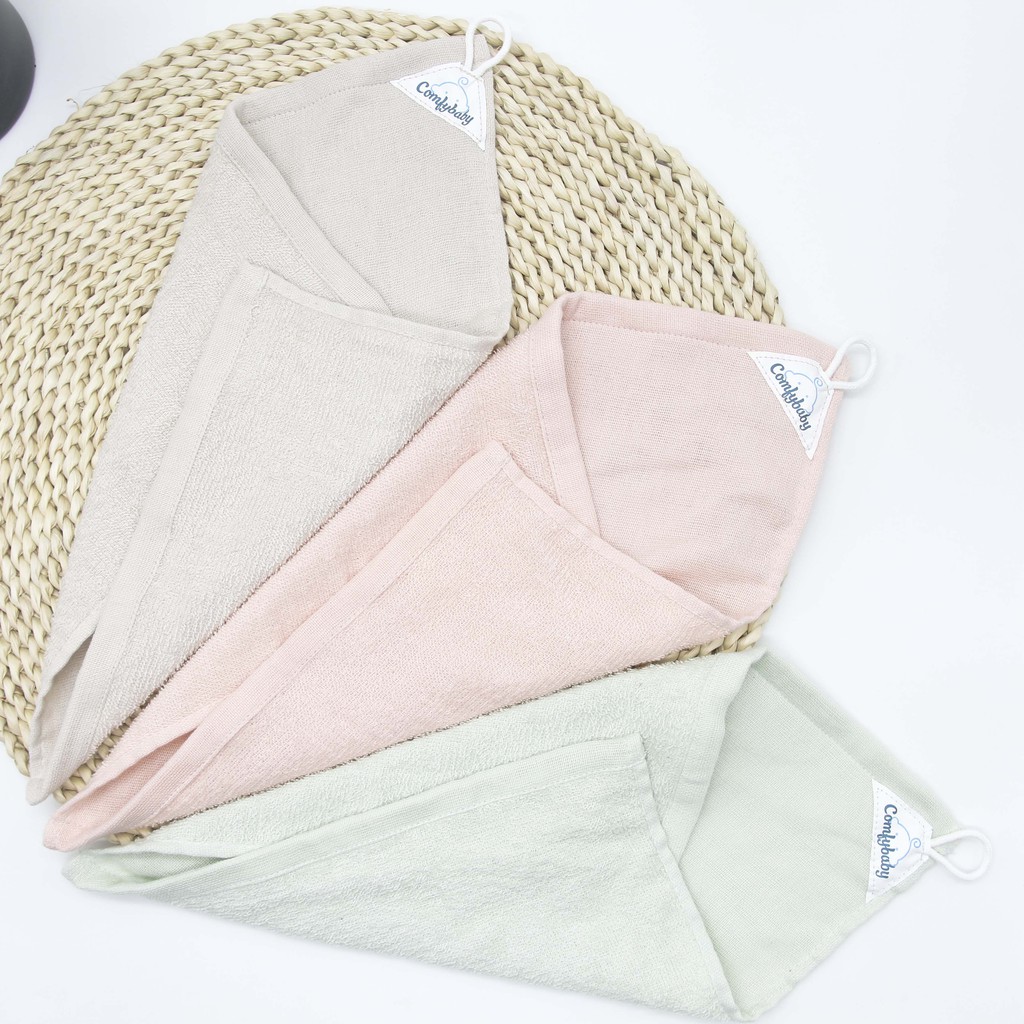 Made in Vietnam - Set 5 khăn mặt 100% Cotton cao cấp Comfybaby hàng xuất khẩu - đồ dùng phòng tắm cho gia đình