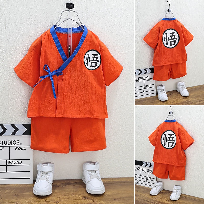 Bộ Đồ Hóa Trang Dragon ball Nhân Vật Son Goku Bảy Viên Ngọc Rồng cosplay Thời Trang Mùa Hè Cho Bé