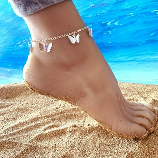 INS Fashion Butterfly anklet Foot Chain Summer Beach Anklet Butterfly Barefoot Chain