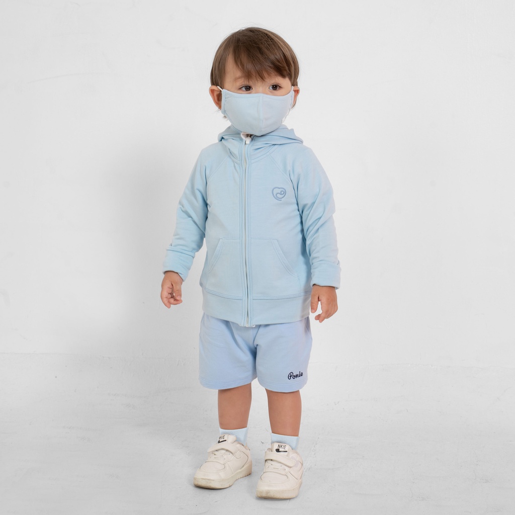 Áo khoác có mũ vải sợi tre mềm, thoáng BU Baby