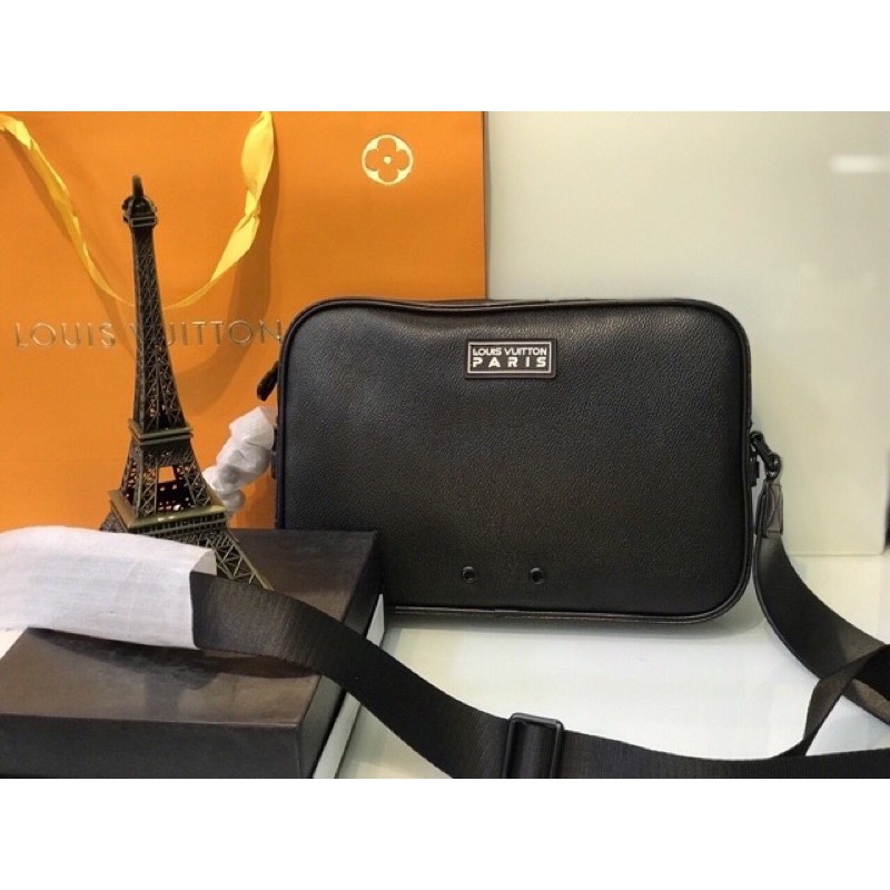 TÚI ĐEO CHÉO NAM LV1476 DA THẬT ĐỰNG MÁY ẢNH HÌNH THẬT KÈM CLIP SHIP GRAB | BigBuy360 - bigbuy360.vn