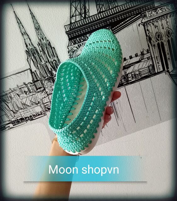 Giày mọi lưới nữ handmade