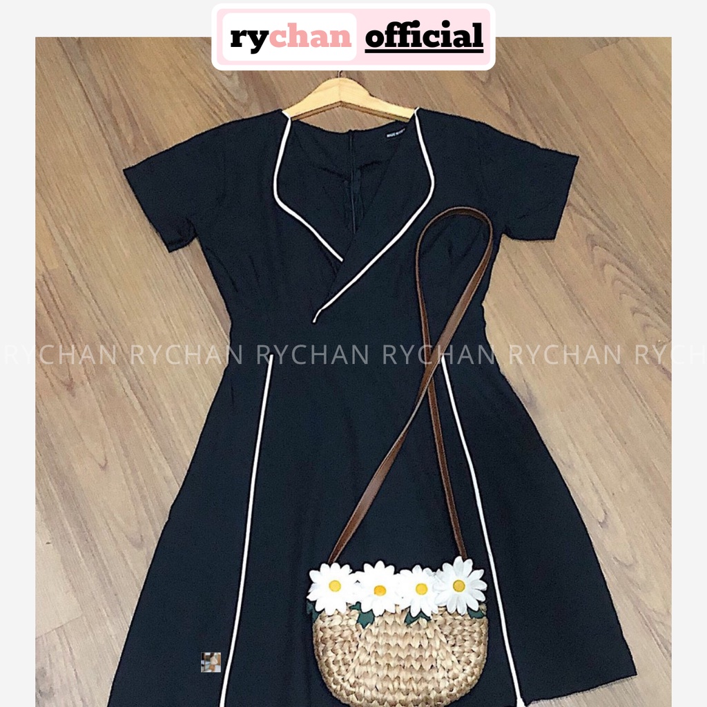 [ẢNH THẬT CUỐI] DX102 - Đầm Xoè Cổ Vest Đắp Chéo