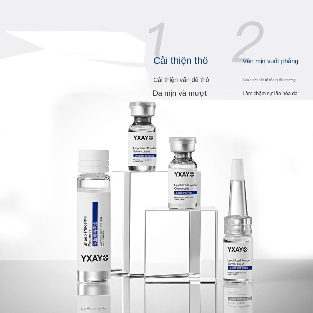 [Hàng mới về] Bộ bột Oligopeptide đông khô dưỡng ẩm và giảm nếp nhăn/ Bộ bột se khít lỗ chân lông từ nhau thai cừu