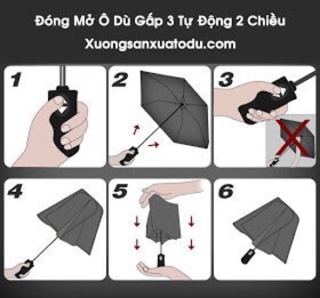 Dù tự gấp