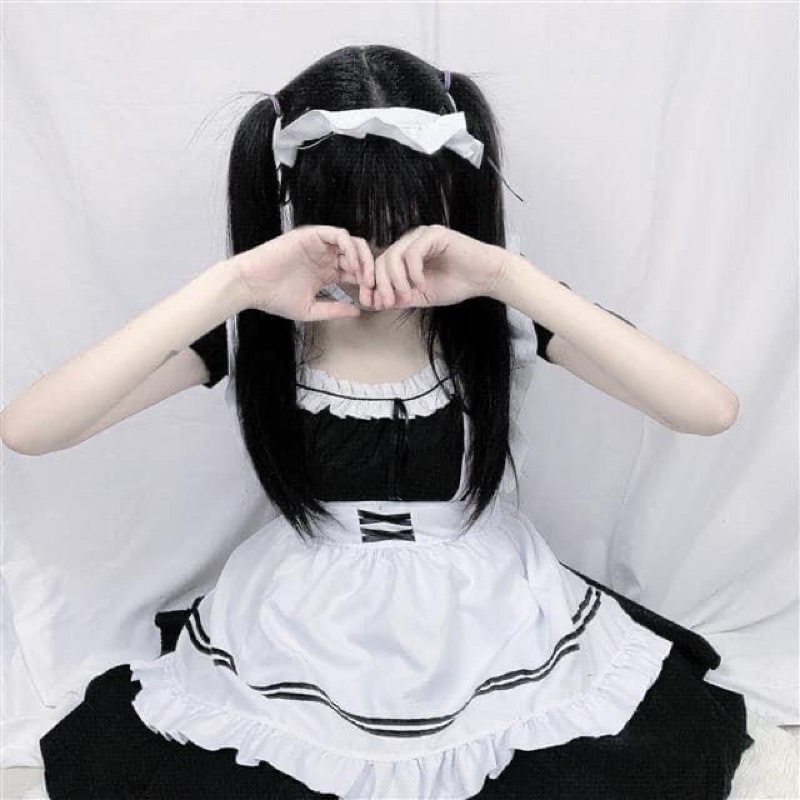 Set maid hoá trang cô hầu gái cute