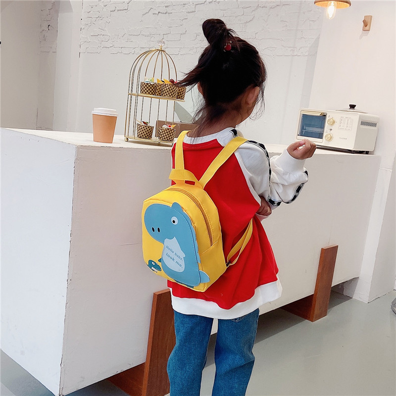 Ba Lô Khủng Long Dễ Thương Thời Trang Chống Nước Phong Cách Hàn Quốc Cho Bé 3-7 Tuổi