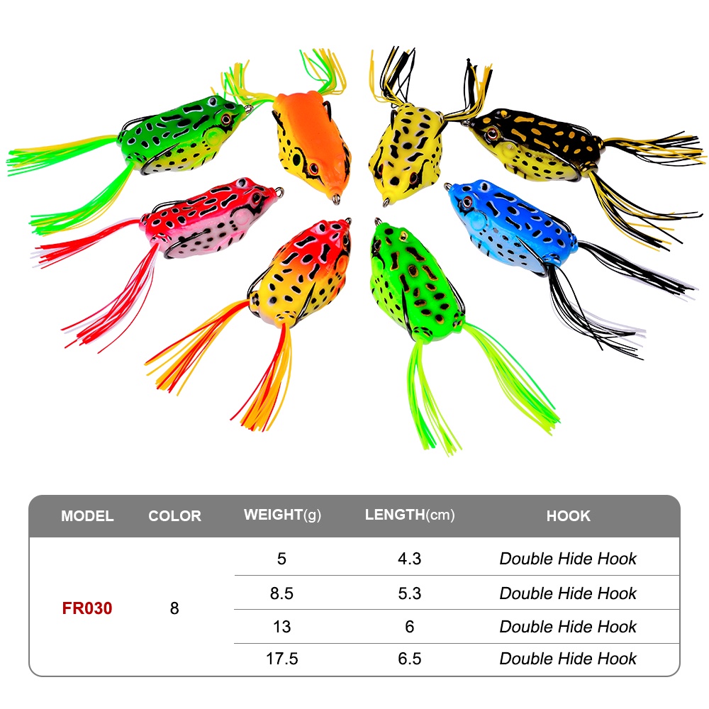 1 Mồi Câu Cá Hình Con Ếch Giả Bằng Silicon Mềm Có Móc Câu Proberos 5G/8.5G/13G/17.5G