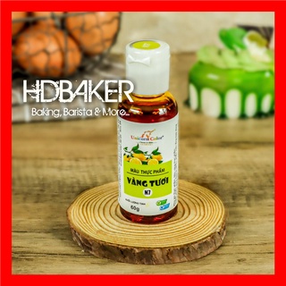 60gr - a07 màu vàng tươi thực phẩm làm bánh dạng nước siro unicorn
