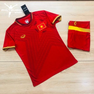 [CAO CẤP] Áo Bóng Đá Thể Thao Đá Banh Đội Tuyển VIỆT NAM Sân Nhà Chất Polyester, Hàng Thailand Thi Đấu Phút Bù Giờ Sport