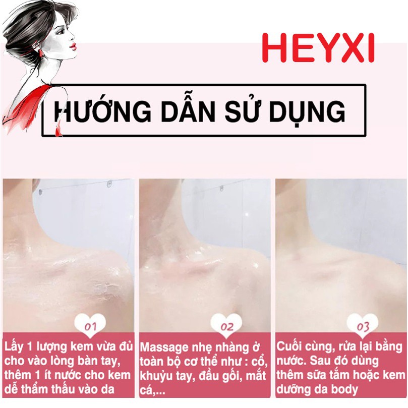 Hũ Tẩy Da Chết Body đào Heyxi Peach Clear Body Scrub 200G - Tẩy Tế Bào Chết Toàn Thân