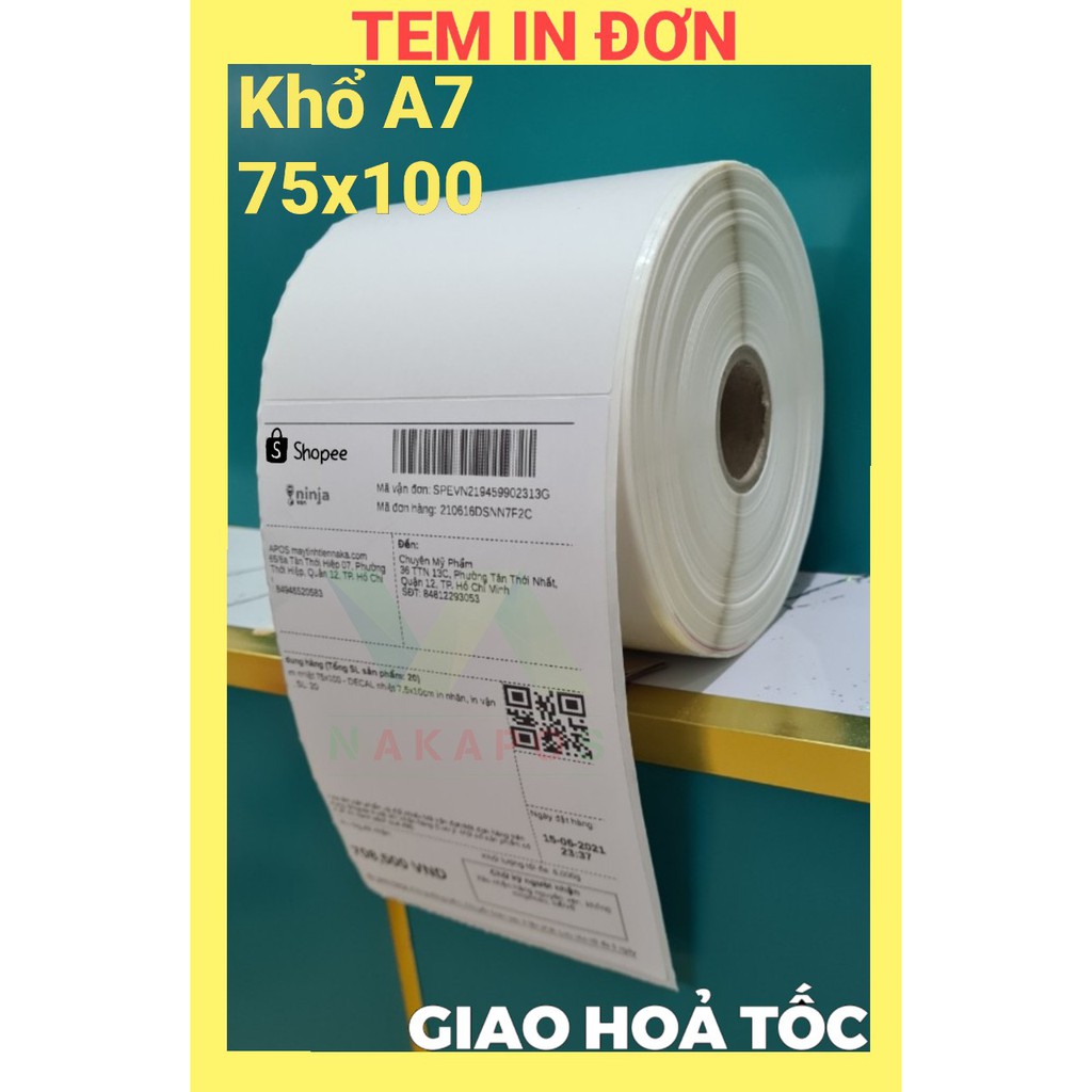 Máy in đơn hàng shopee,TMĐT -in tem 80x100-75x100mm(A7),..(xp 350b Plus)