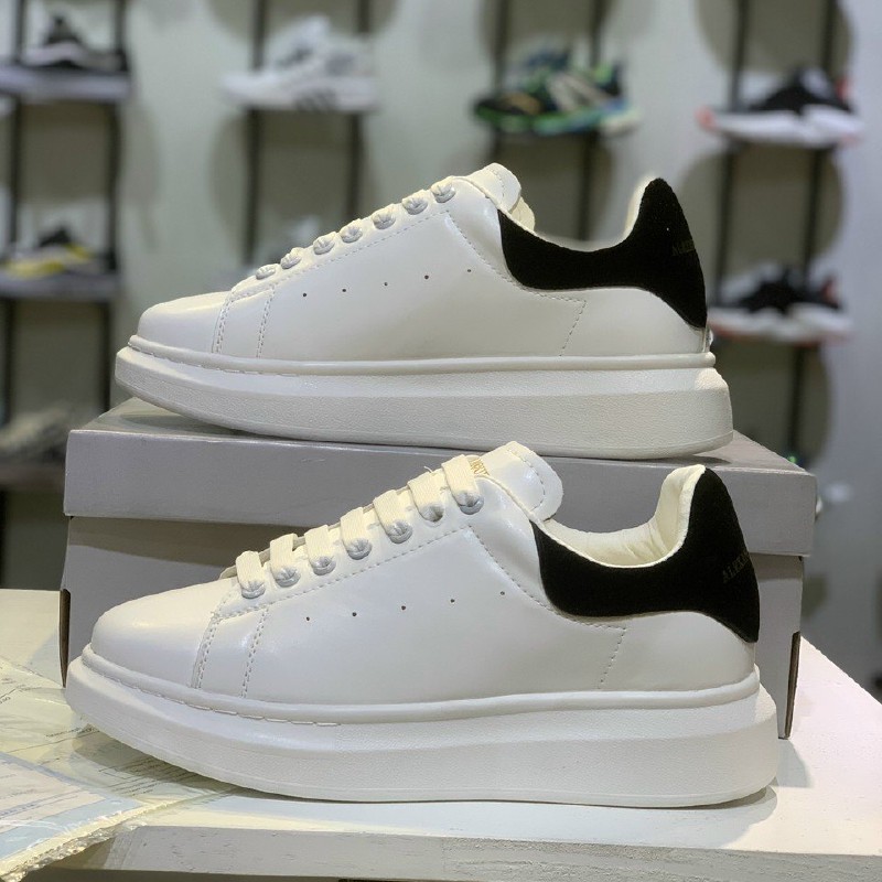 Giày Sneaker Nam Nữ Trắng MC Queen , McQ Gót Nhung Dây Lụa Cao Cấp - Ảnh Thật [Chuẩn 11