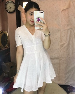 Váy trắng thô đục lỗ #hanquoc