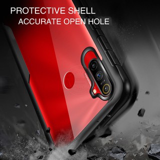 For Realme C3 Case【Transparent Back】ShockProof Phone Casing Slim Thin Cover