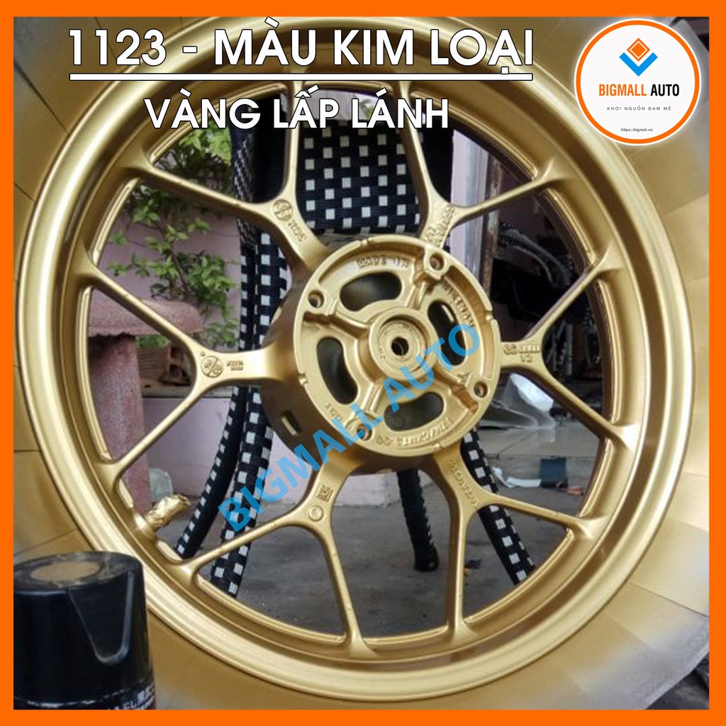 SƠN SAMURAI MÀU VÀNG KIM LOẠI LẤP LÁNH 1123 CAO CẤP DÀNH CHO SƠN XE MÁY , Ô TÔ, DỤNG CỤ, ĐỒ ĐẠC