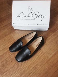 Giày slip on da lì mềm (ảnh thật, có video)