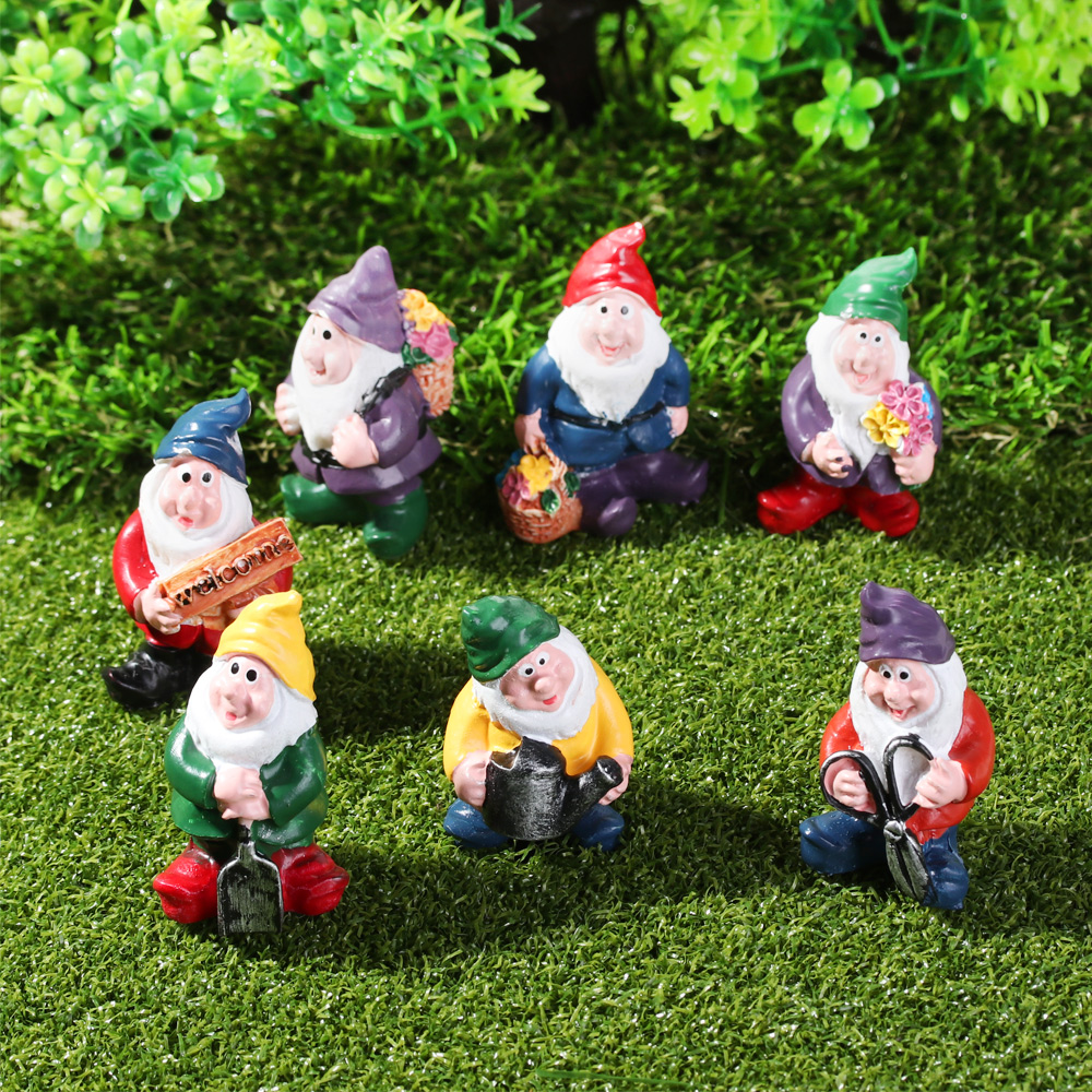 Mô hình tượng chú lùn gnome hoạt hình xinh xắn