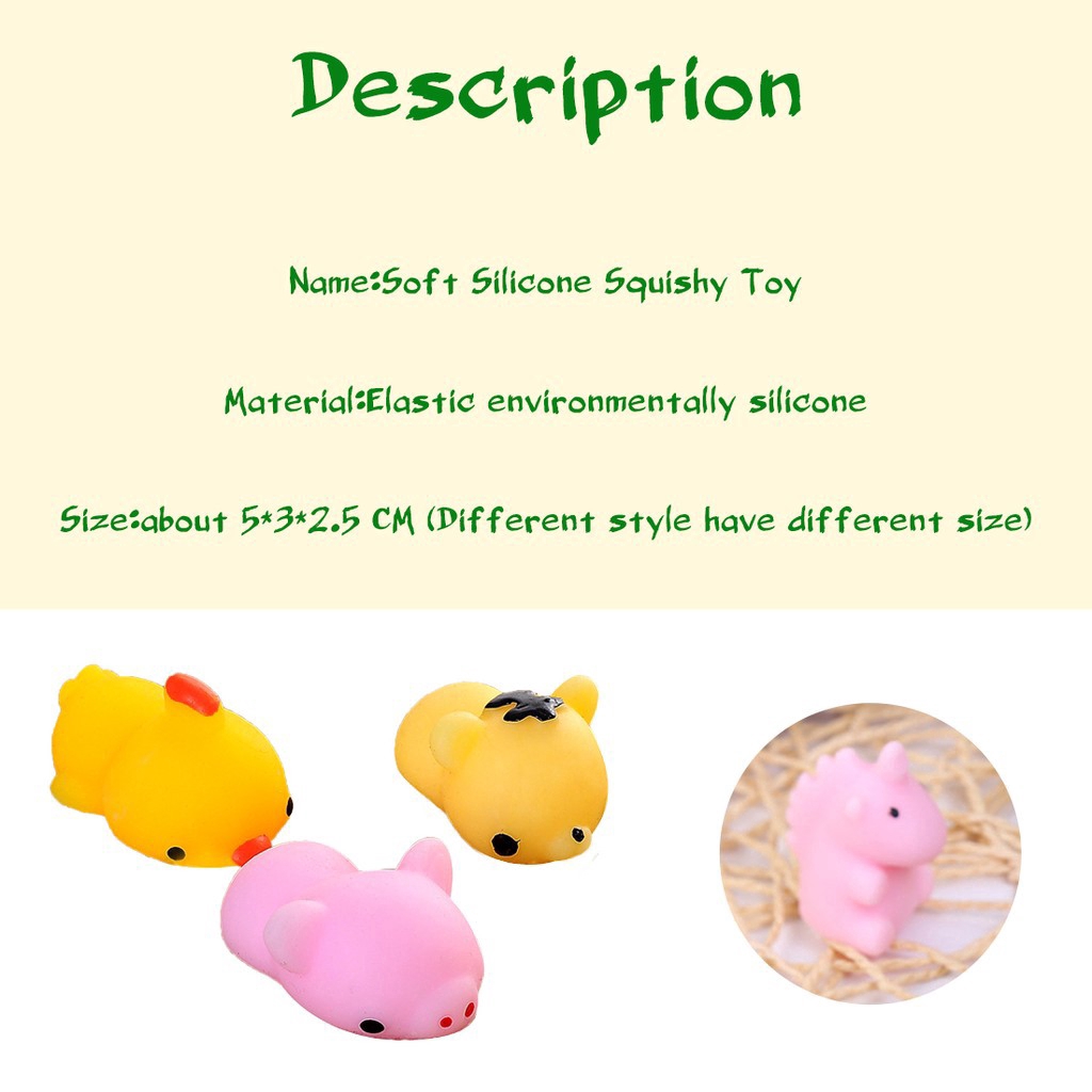 Set 1 đồ chơi Squishy chậm tăng hình các con vật đáng yêu