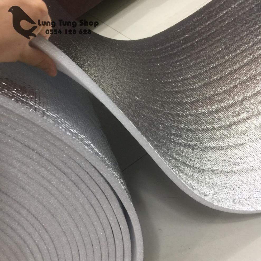 Xốp bạc cách nhiệt - Tấm pe foam tráng bạc loại dày 10 ly