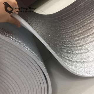 Xốp bạc cách nhiệt - Tấm pe foam tráng bạc loại dày 10 ly