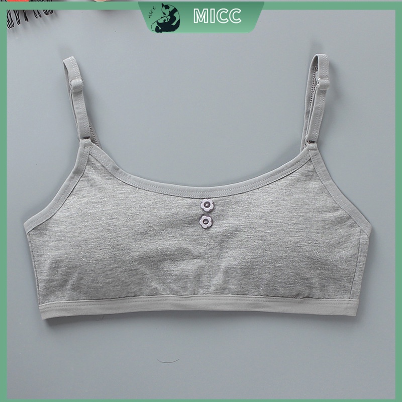 Áo lót vải cotton Mềm Mại Thoải Mái Có Đệm Ngực Tháo Rời Được Dành Cho Tuổi Teen / Bé Gái