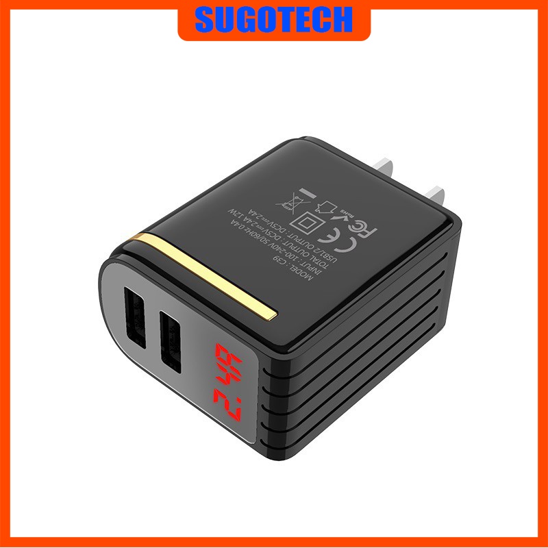 Củ sạc 😍FREE SHIP😍 củ sạc nhanh HOCO C39 chính hãng 2 cổng 2.4A sạc nhanh cho IOS/Android