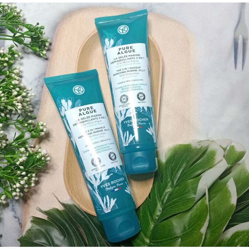 Thạch tẩy trang PURE ALGUE 3 IN 1 Yves Rocher Pháp 150ml